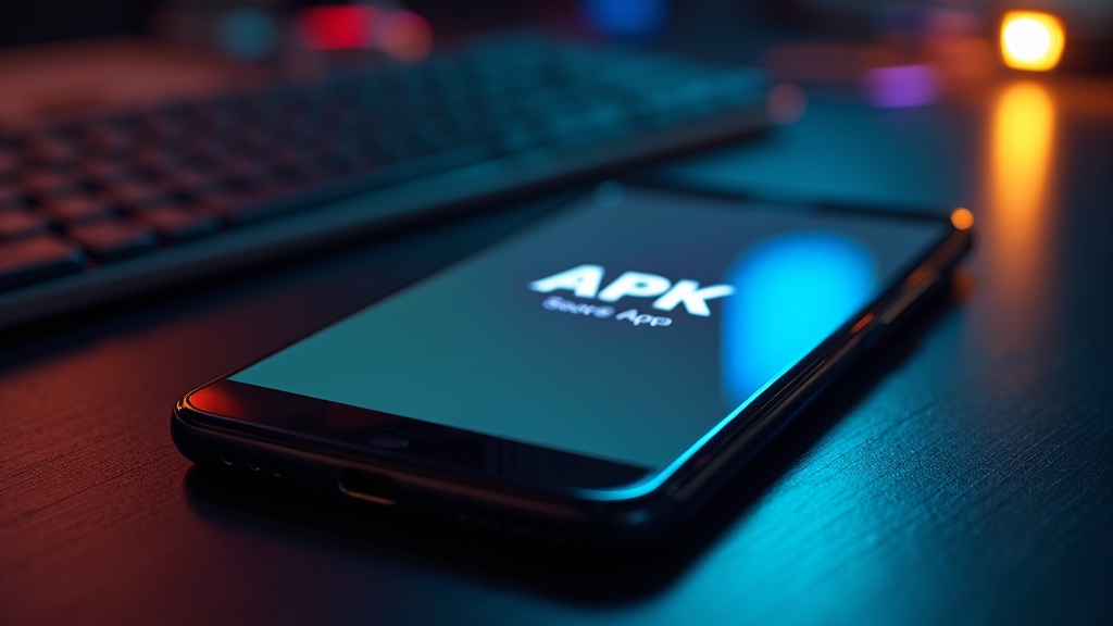 Android-Smartphone mit sicherer APK-Installation für die Granawin App
